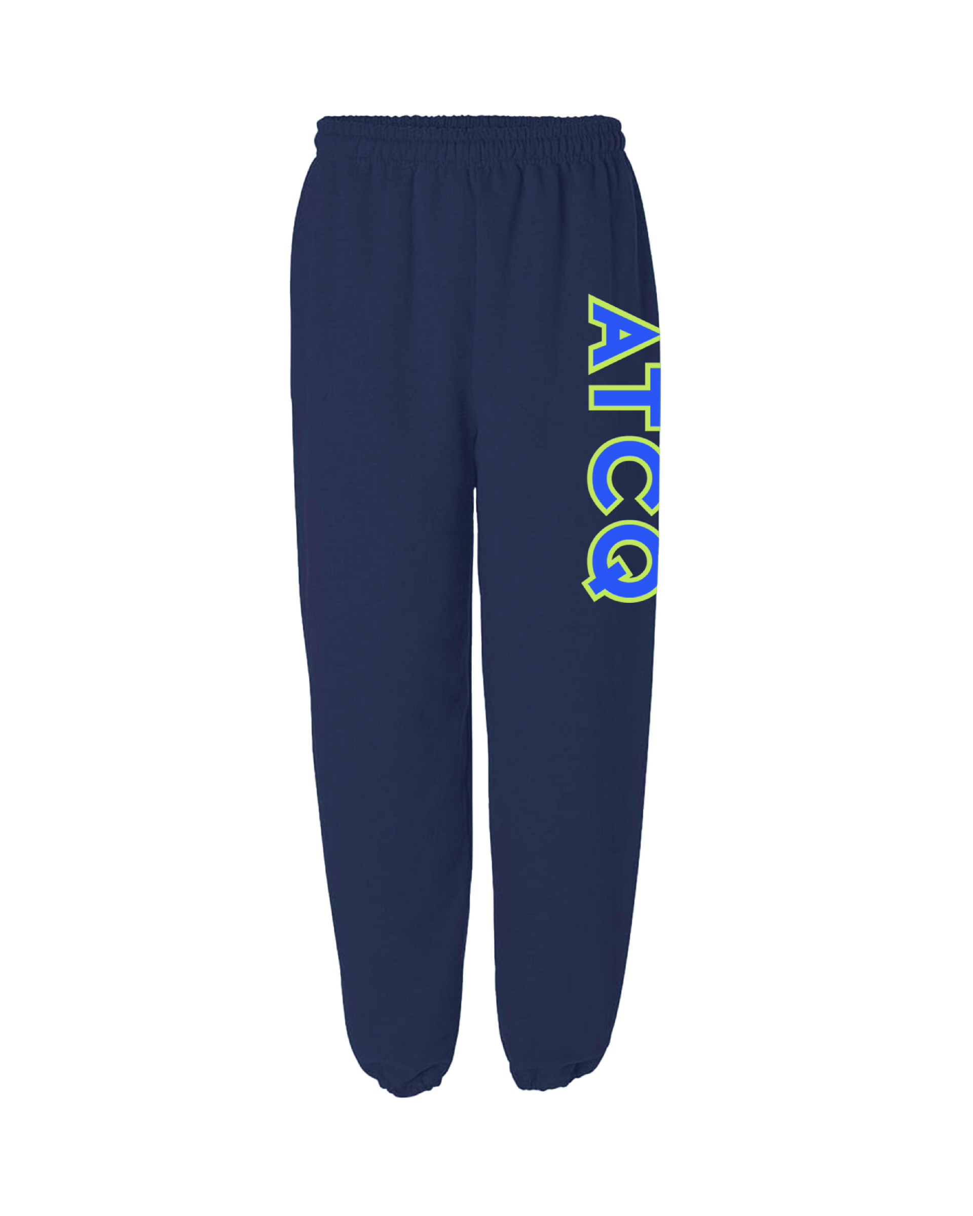 ATCQ NAVY EMBROIDERY SWEATPANTS