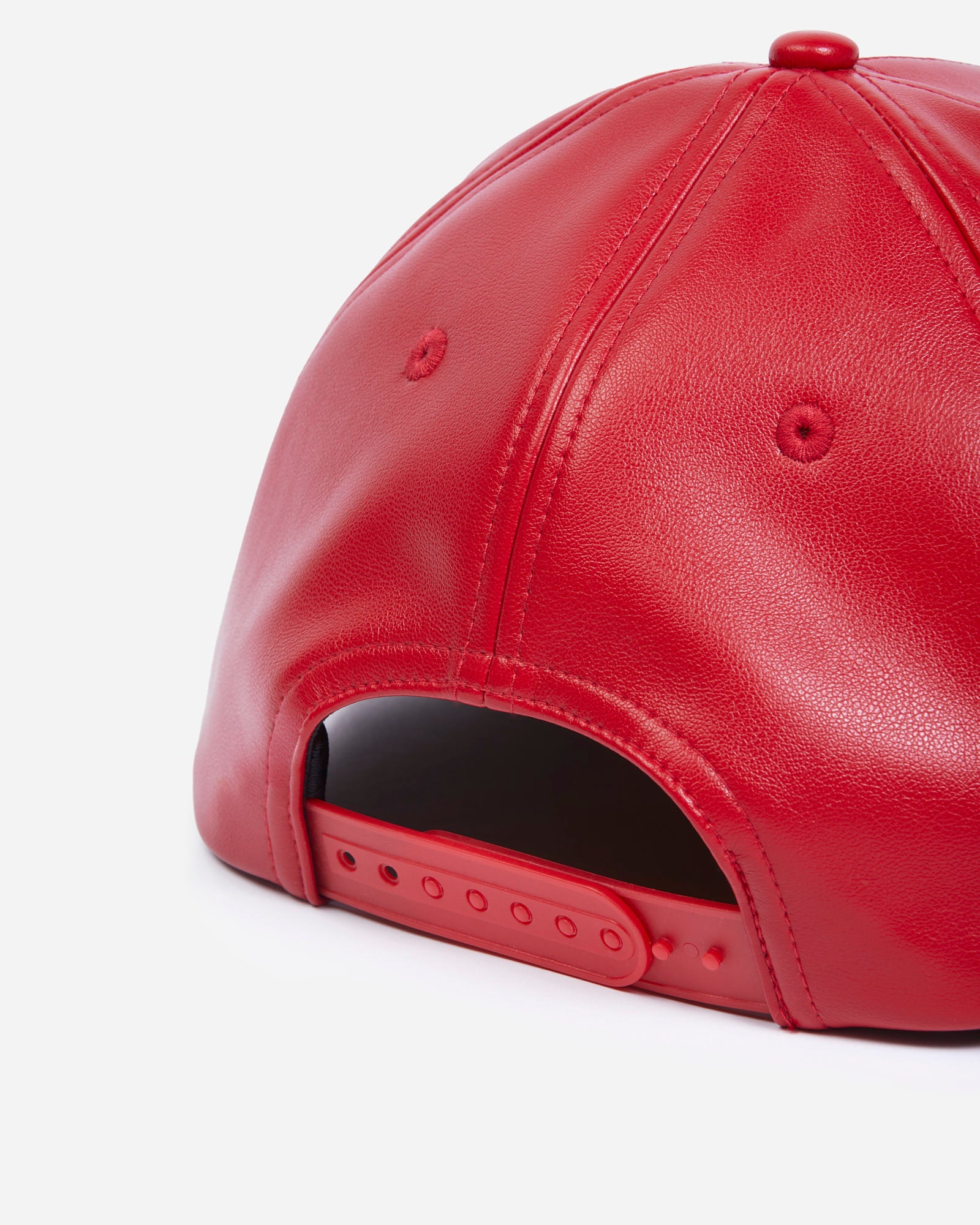 ATCQ Faux Leather Red Hat