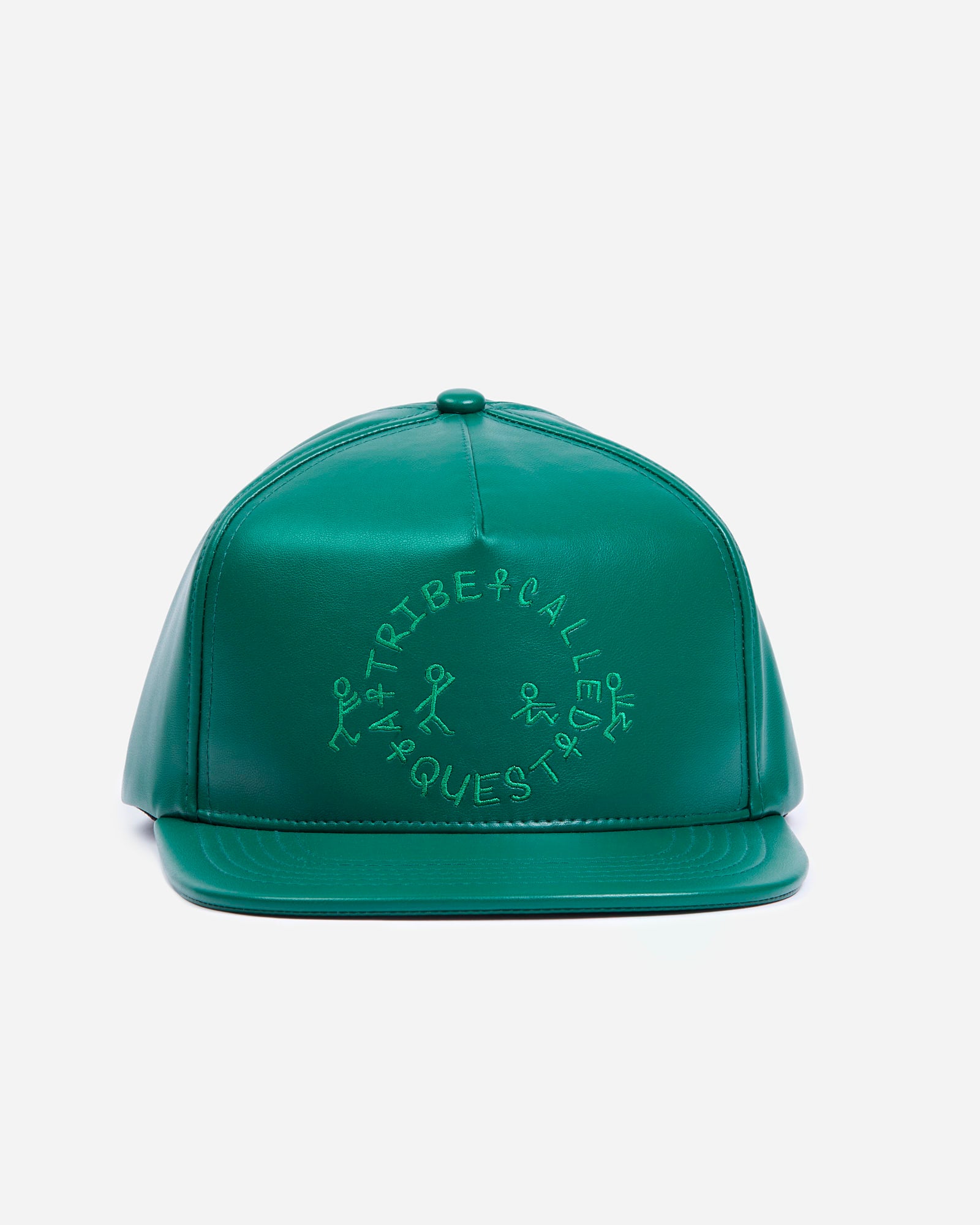 ATCQ Faux Leather Green Hat