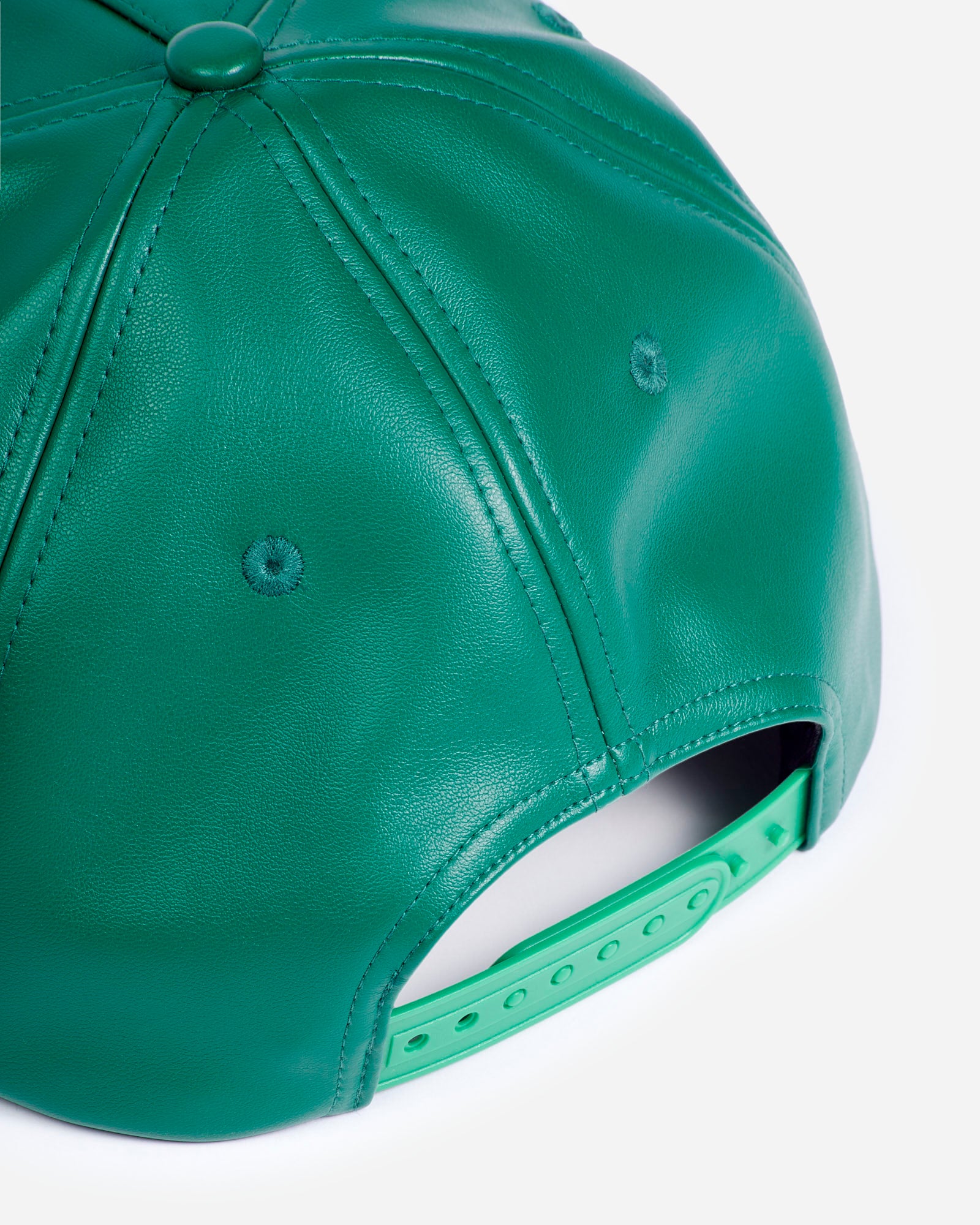 ATCQ Faux Leather Green Hat