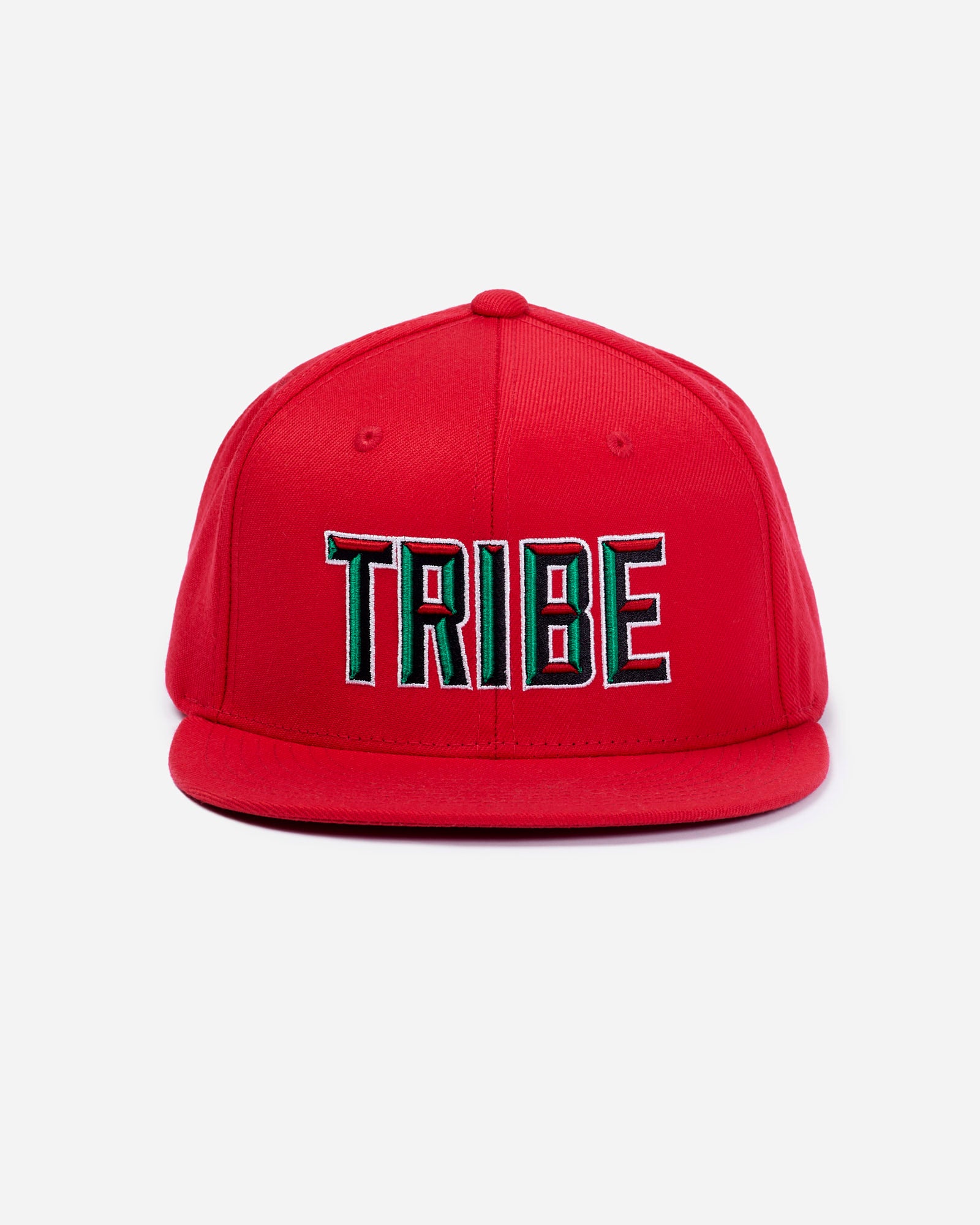 Tribe Block Snapback Red Hat