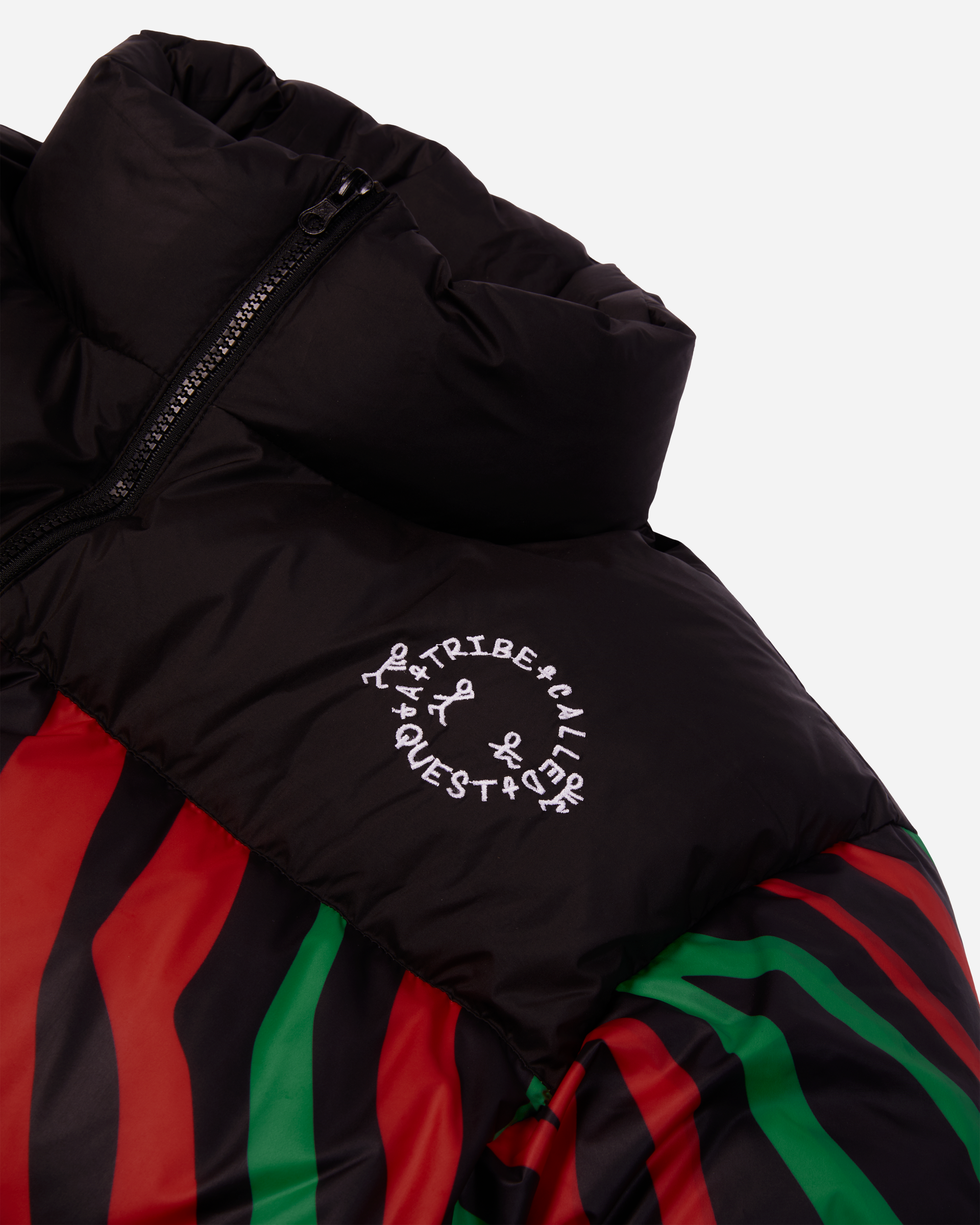 ATCQ Striped Puffer Jacket