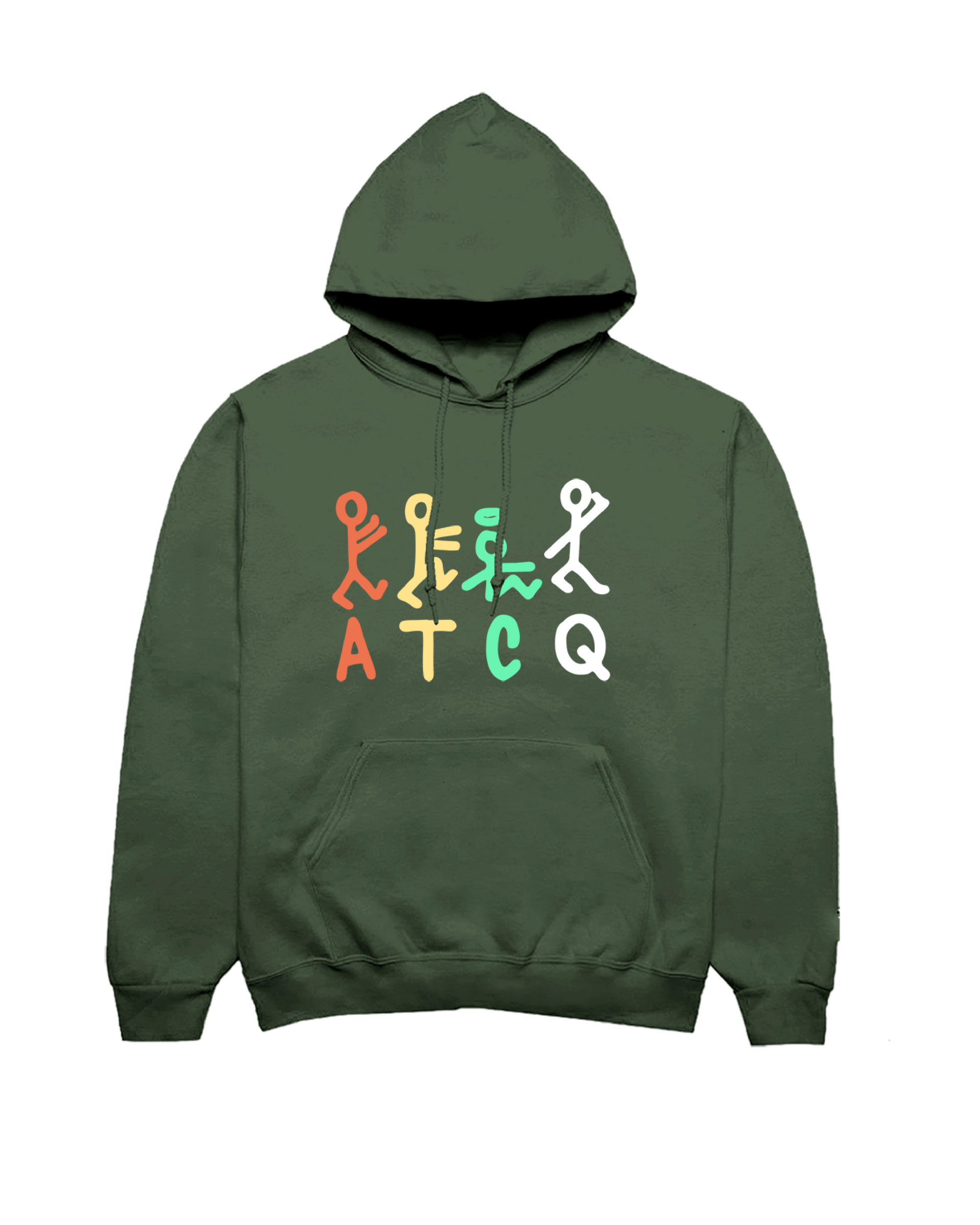 Stick Figure Olive Hoodie