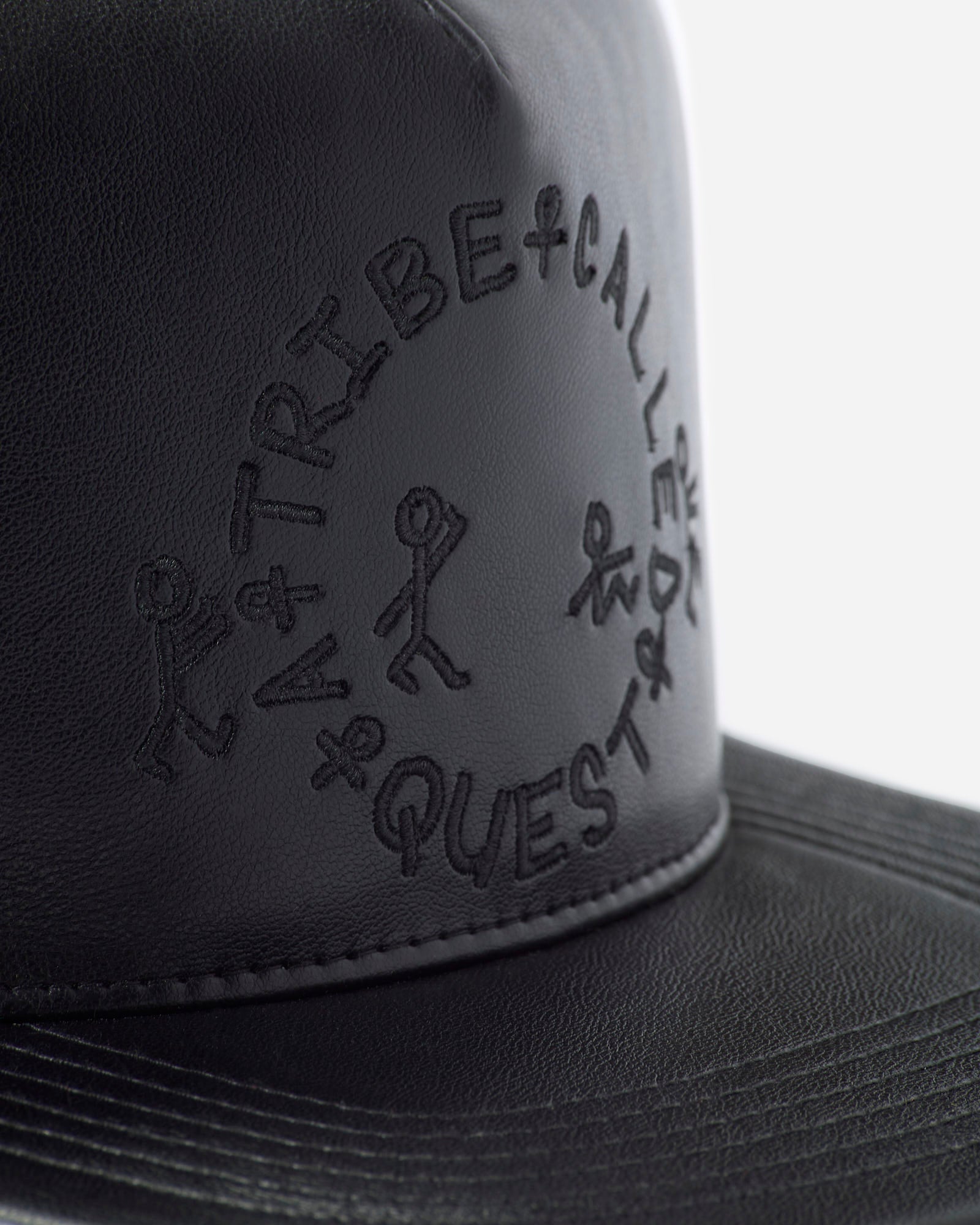 XLARGE ATCQ A Tribe Called Quest メトロハット ATCQ Faux Leather Black Hat | ATCQ Official – A Tribe Called Quest