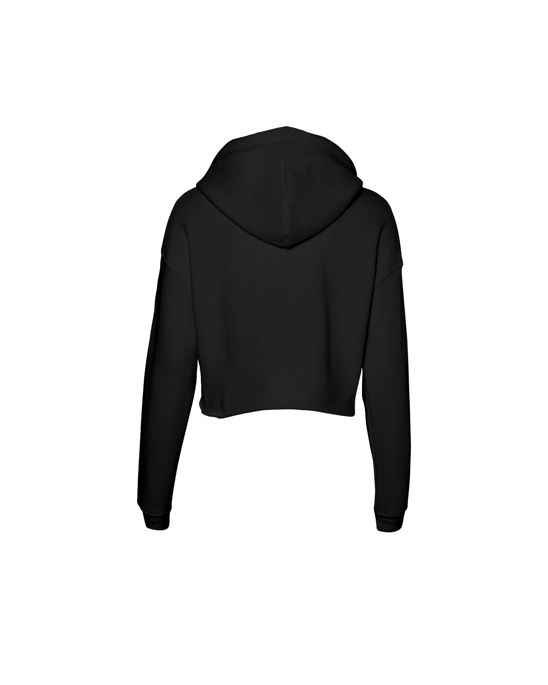 ATCQ Line Art Women's Crop Black Hoodie