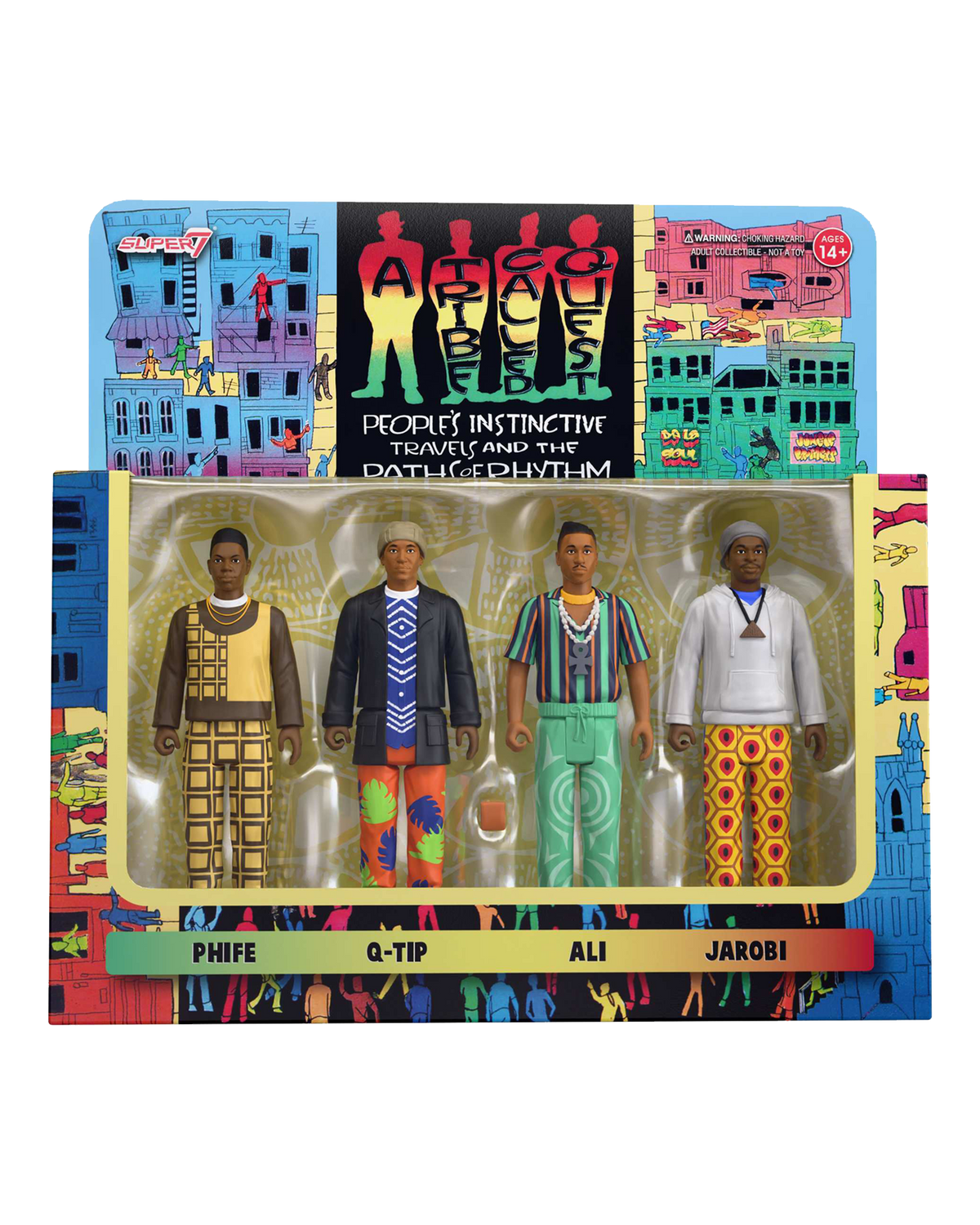 A TRIBE CALLED QUEST ReAction Figures Wave 01 - People's Instinctive Travels and the Paths of Rhythm  (4-Pack)