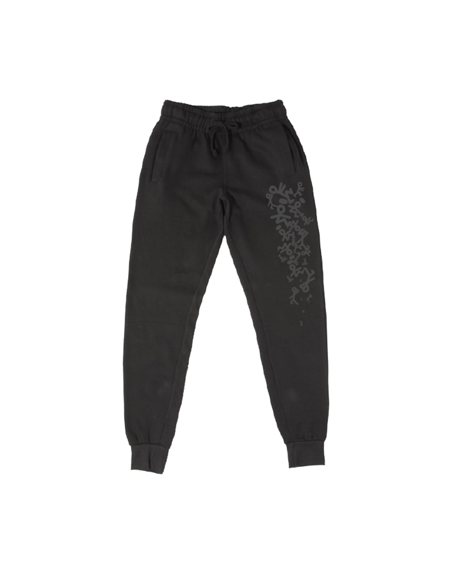 Raining Figures Black YOUTH Joggers