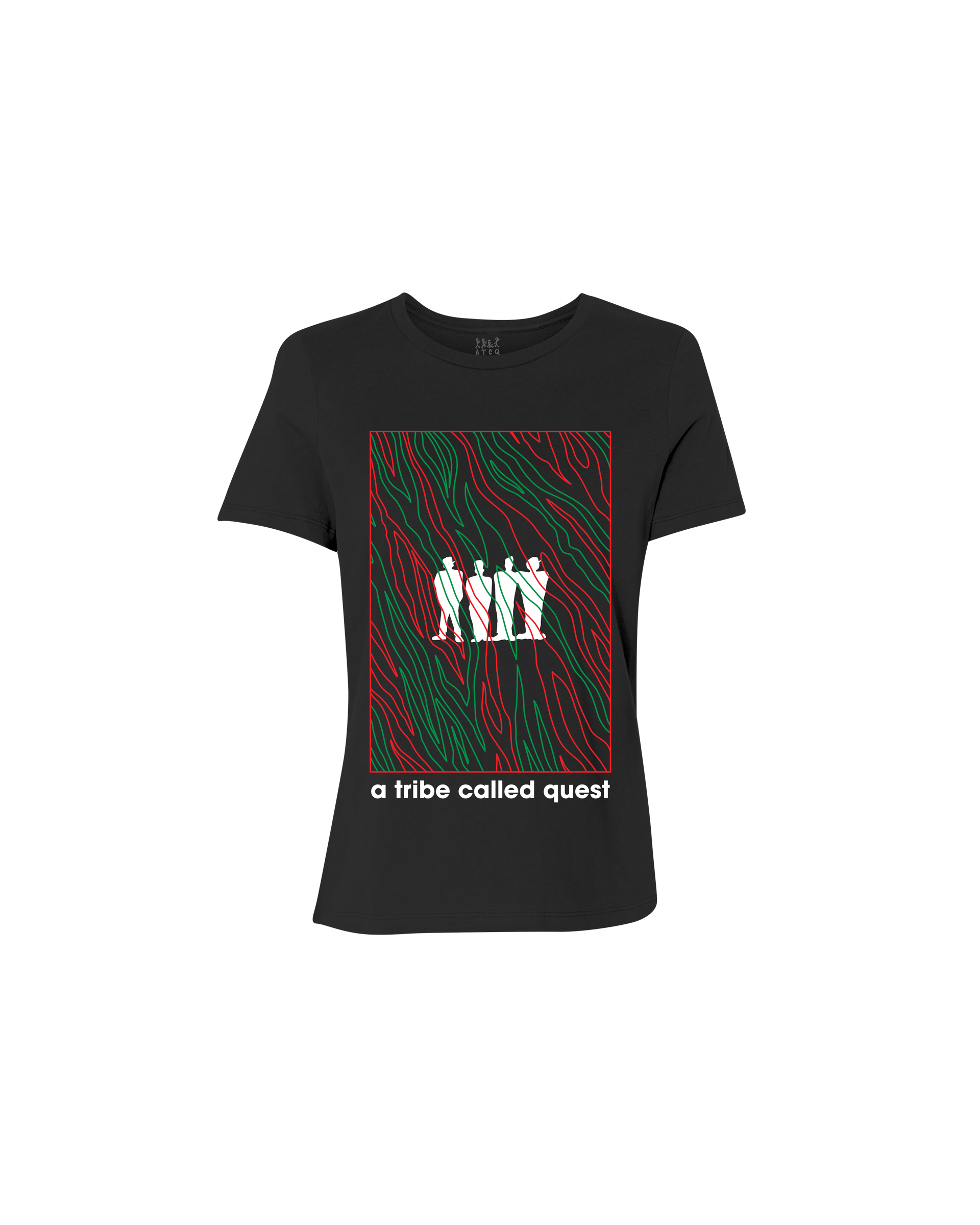 ATCQ Line Art Women’s Black Tee